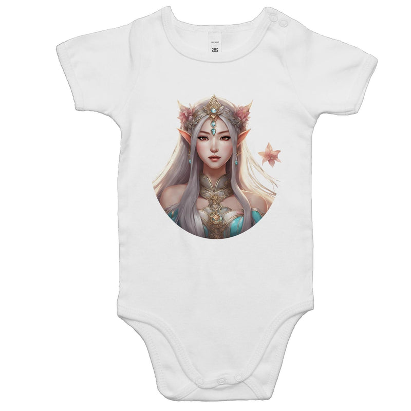 Mythical Elf AS Colour Mini Me - Baby Onesie Romper Ogo Merch