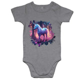 Pretty Unicorn AS Colour Mini Me Baby Onesie Romper