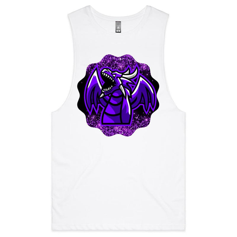 Shining Purple Dragon AS Colour Barnard Mens Tank Top Tee Ogo Merch