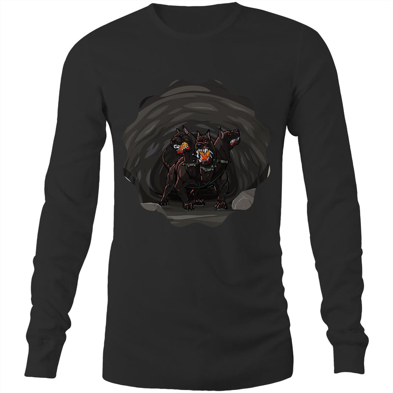 Cave Cerberus AS Colour Base Mens Long Sleeve TShirt Ogo Merch