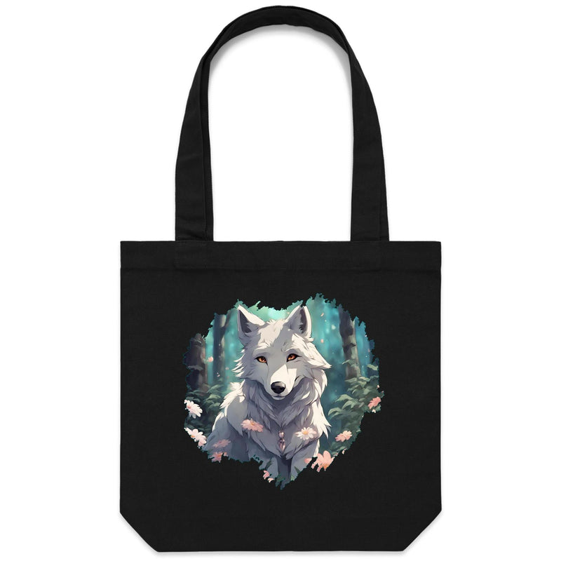 Wolf Print AS Colour Carrie Canvas Tote Bag Ogo Merch