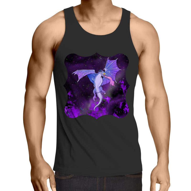 Purple Dragon AS Colour Lowdown Mens Singlet Top Ogo Merch