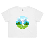 Colourful Pegasus AS Colour - Women's Crop Tee