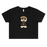 Meerkat in hoodie AS Colour - Women's Crop Tee