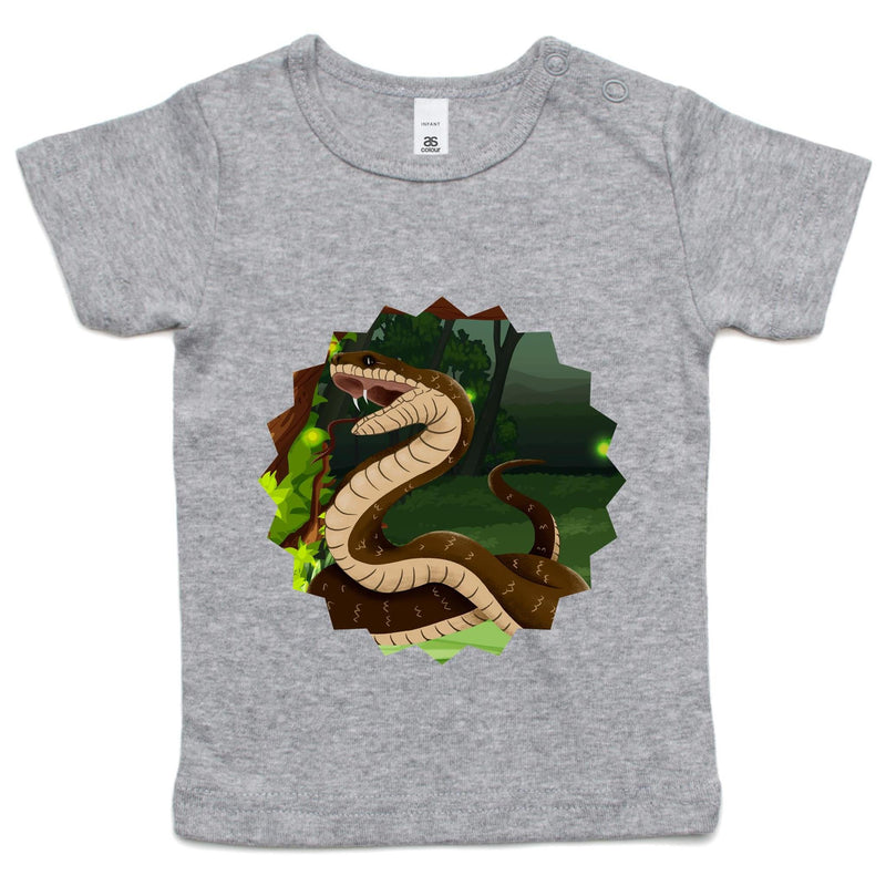 Jungle Snake AS Colour Infant Wee Tee Ogo Merch