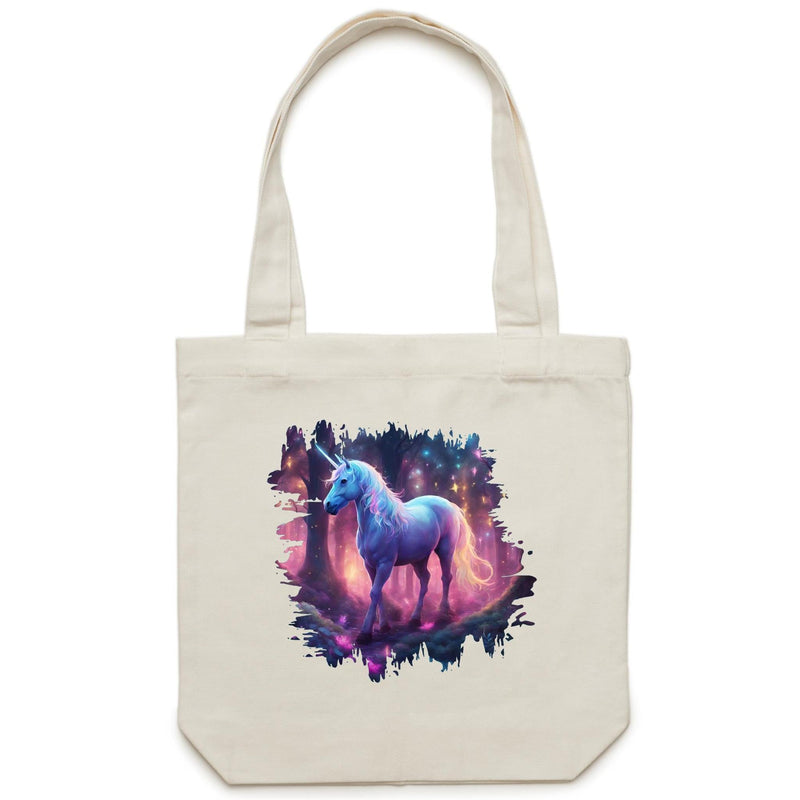 Pretty Unicorn AS Colour Carrie Canvas Tote Bag Ogo Merch