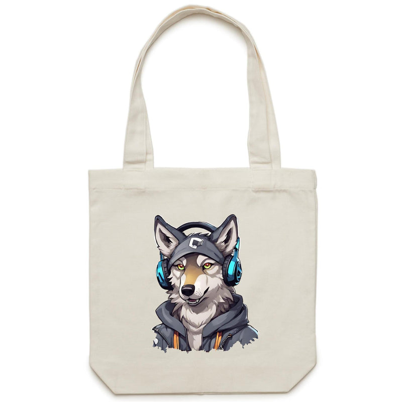 Gaming Wolf AS Colour Carrie Canvas Tote Bag Ogo Merch