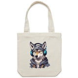 Gaming Wolf AS Colour Carrie Canvas Tote Bag