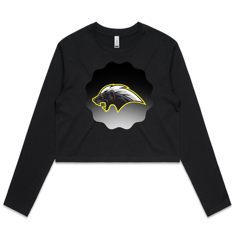 Honey Badger AS Colour Women's Long Sleeve Crop Tee Ogo Merch