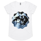 Dragon Silhouette AS Colour Mali Womens Scoop Neck TShirt