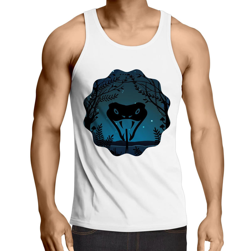 Snake Strike AS Colour Lowdown Mens Singlet Top Ogo Merch