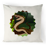 Jungle Snake 100% Linen Cushion Cover