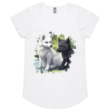 Two Wolves AS Colour Mali - Womens Scoop Neck T-Shirt