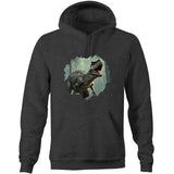 T Rex AS Colour Stencil Pocket Hoodie Sweatshirt