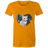 Cat in Heart AS Colour - Women's Maple Tee