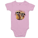 Meerkats in Jackets AS Colour Mini Me - Baby Onesie Romper