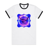 Eagle in Swirl AS Colour Staple Ringer Tee