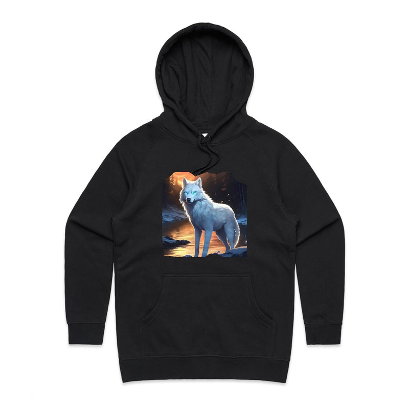 White Wolf AS Colour - Women's Supply Hood Ogo Merch