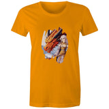 Lady and Pet Dragon AS Colour - Women's Maple Tee