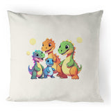 Baby Dinosaurs 100% Linen Cushion Cover