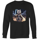 Wolf with Lightsaber AS Colour United Crew Sweatshirt