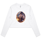 Flame Witch AS Colour - Women's Long Sleeve Crop Tee