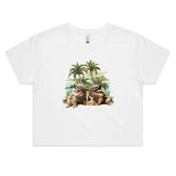 Beach Chipmunks AS Colour - Women's Crop Tee