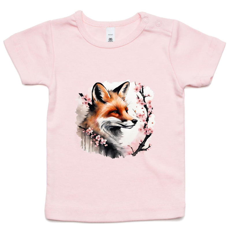 Fox and Tree AS Colour - Infant Wee Tee Ogo Merch