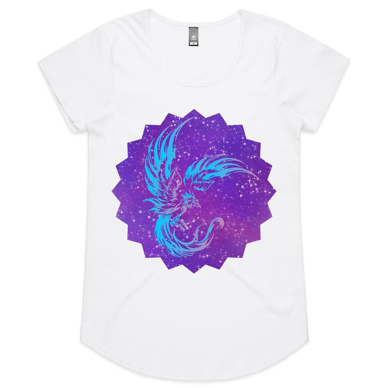 Blue Phoenix Womens Scoop Neck TShirt Ogo Merch