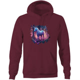 Pretty Unicorn AS Colour Stencil Pocket Hoodie Sweatshirt