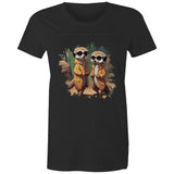 Cool Meerkats AS Colour - Women's Maple Organic Tee