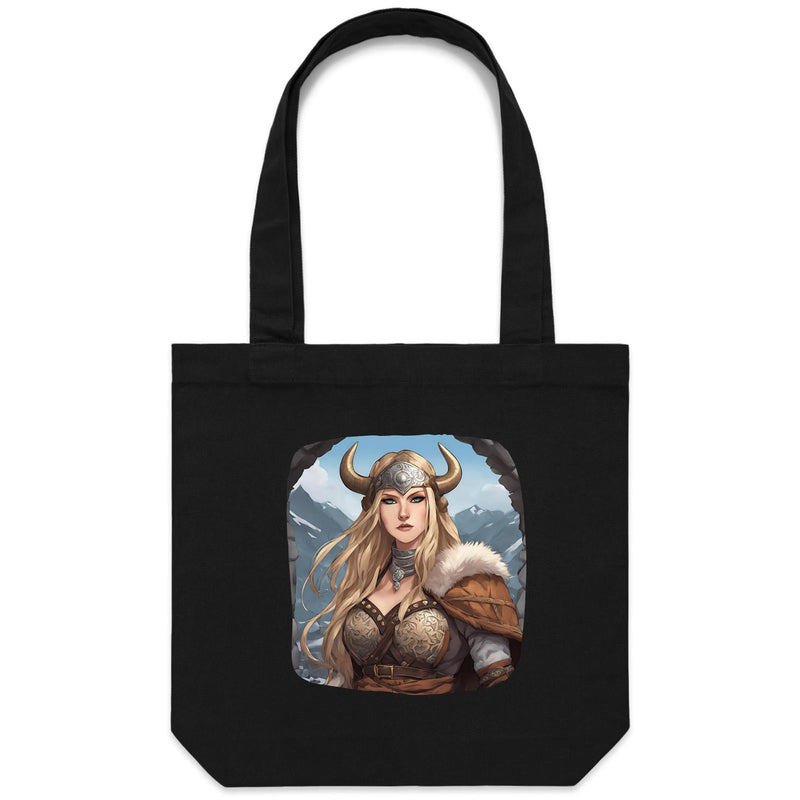 Viking Girl AS Colour - Carrie - Canvas Tote Bag Ogo Merch