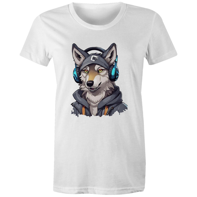 Gaming Wolf AS Colour Women's Maple Organic Tee Ogo Merch