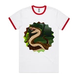 Jungle Snake AS Colour Staple Ringer Tee