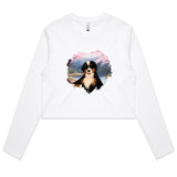 Cool Dog AS Colour Women's Long Sleeve Crop Tee