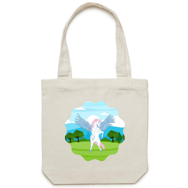 Colourful Pegasus AS Colour - Carrie - Canvas Tote Bag Ogo Merch