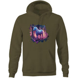 Pretty Unicorn AS Colour Stencil Pocket Hoodie Sweatshirt