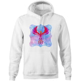 Red Phoenix Pocket Hoodie Sweatshirt