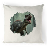 T Rex 100% Linen Cushion Cover