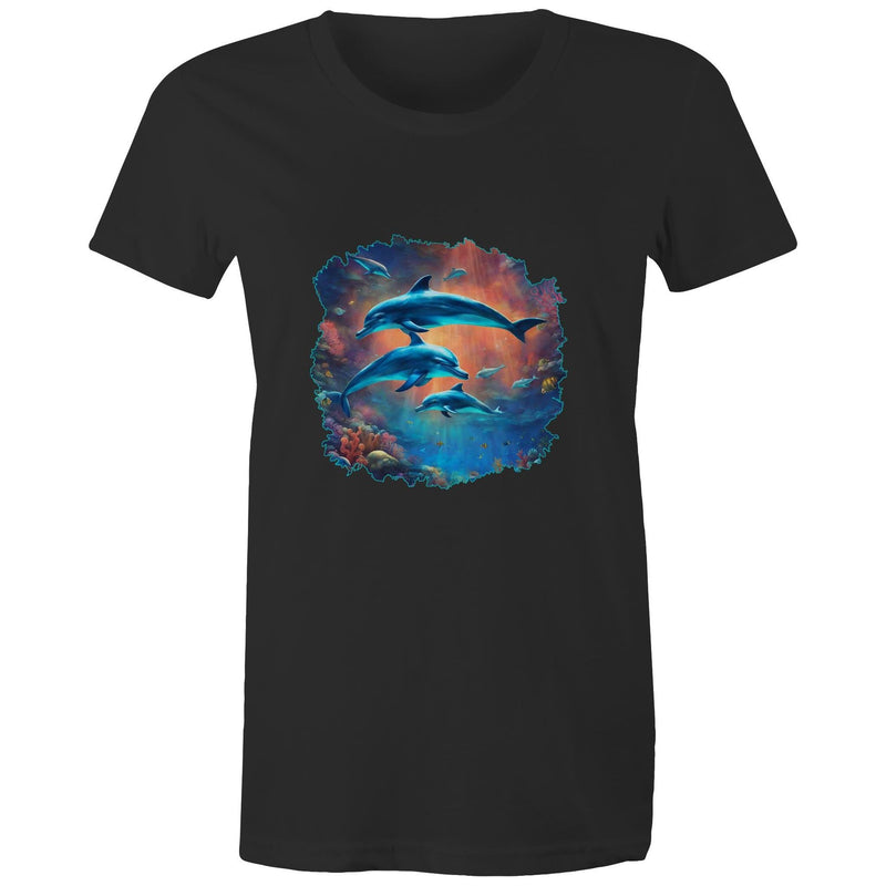 Dolphins AS Colour - Women's Maple Tee Ogo Merch