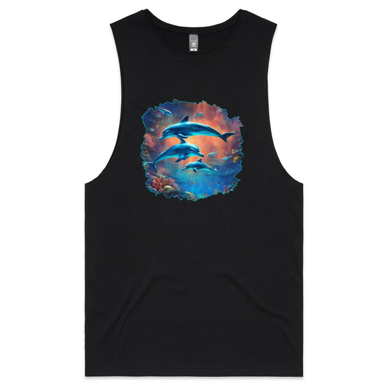 Dolphins AS Colour Barnard - Mens Tank Top Tee Ogo Merch
