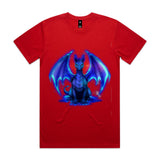 Glowing Blue Dragon AS Colour Staple Tee