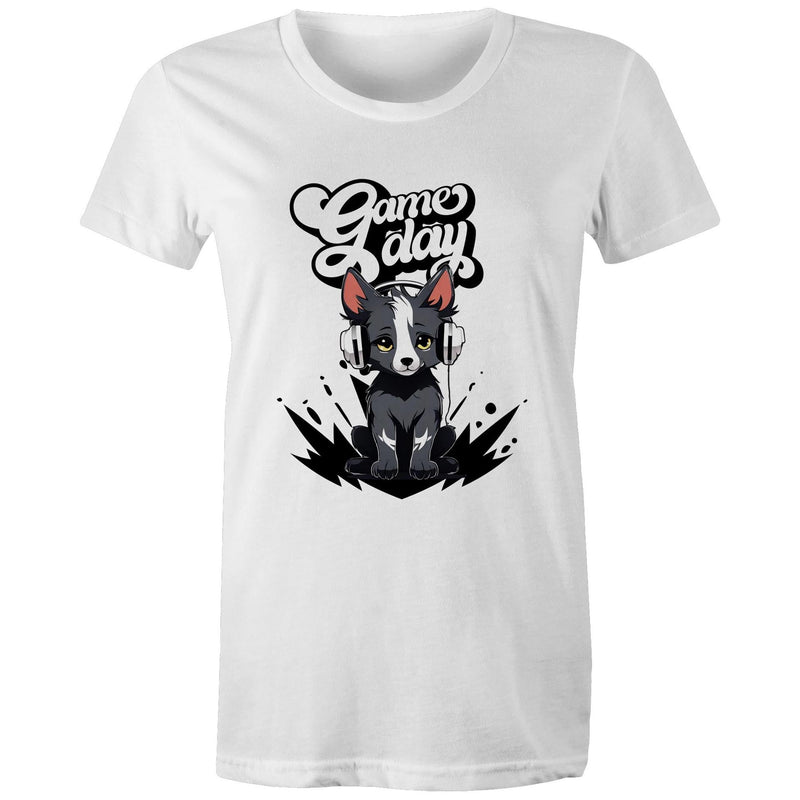 Game Day Pup AS Colour - Women's Maple Tee Ogo Merch