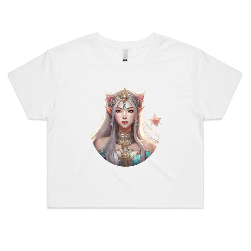 Mythical Elf AS Colour - Women's Crop Tee Ogo Merch