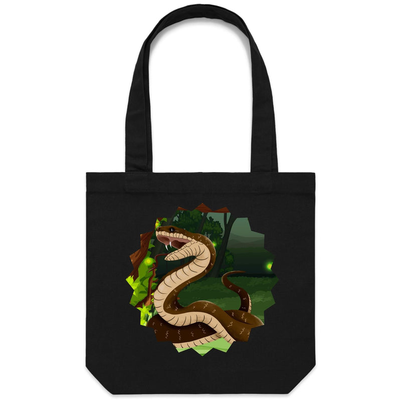 Jungle Snake AS Colour Carrie Canvas Tote Bag Ogo Merch