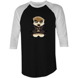 Meerkat in Hoodie AS Colour Raglan - 3/4 Sleeve T-Shirt