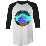 River Snake AS Colour Raglan 3/4 Sleeve TShirt