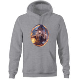 Flame Witch AS Colour Stencil - Pocket Hoodie Sweatshirt