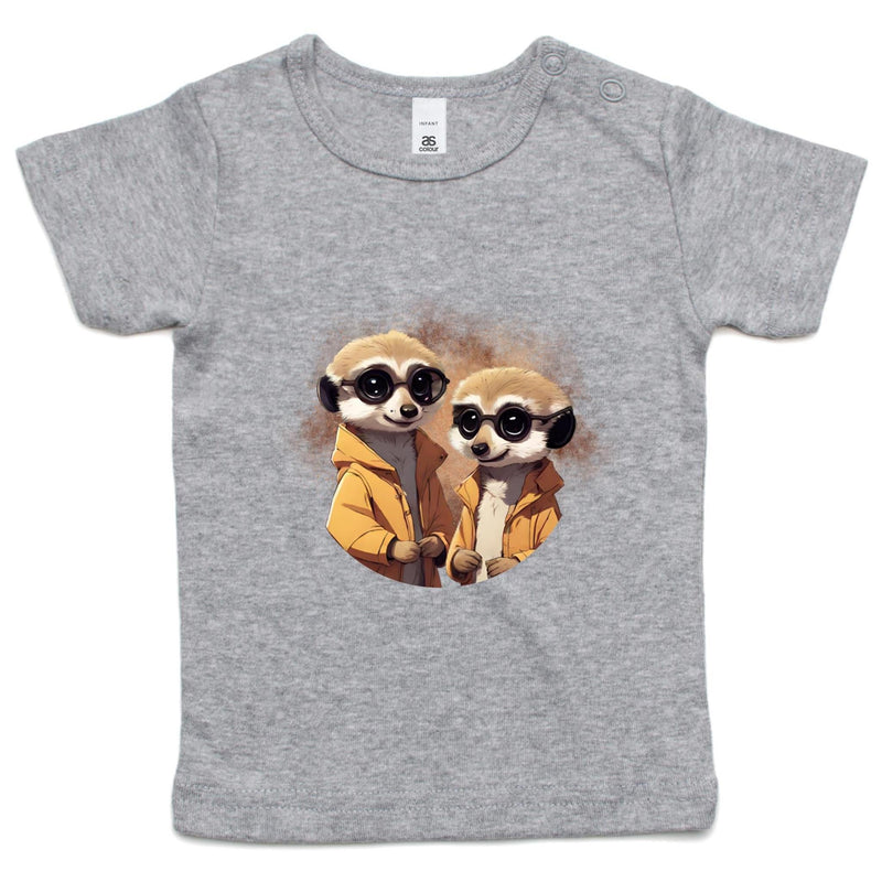 Meerkats in Jackets AS Colour - Infant Wee Tee Ogo Merch