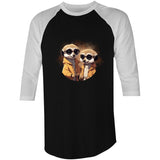 Meerkats in Jackets AS Colour Raglan - 3/4 Sleeve T-Shirt